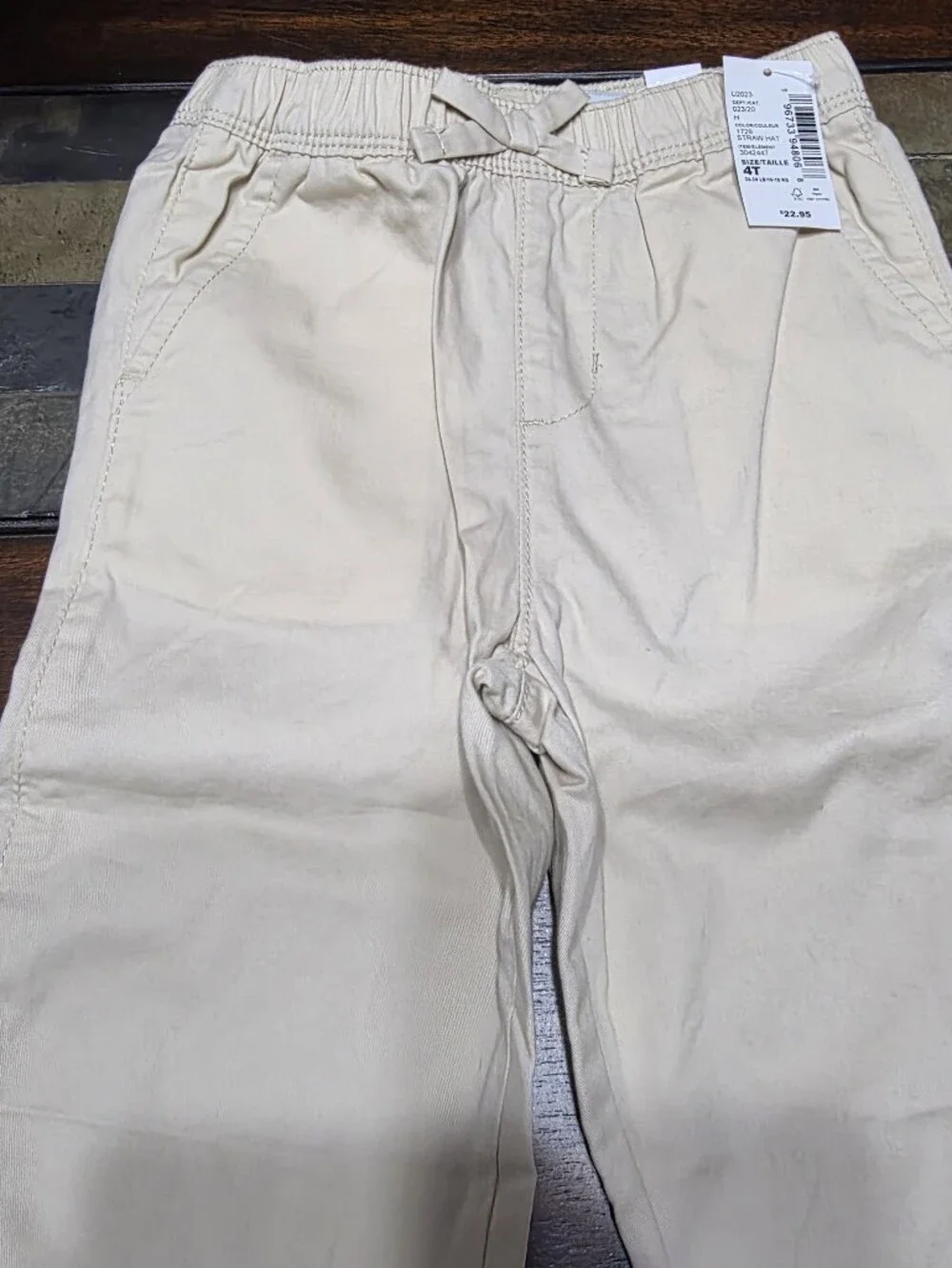 The Children's Place Cream/Tan Casual Pull-On Chinos